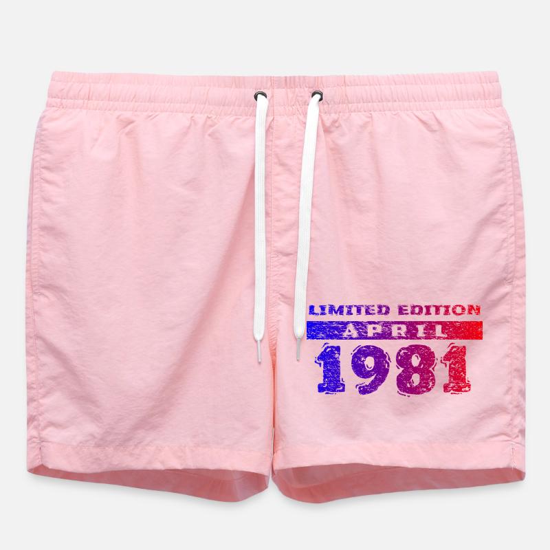 45e anniversaire Édition limitée 04/1981 - Short de bain - rose