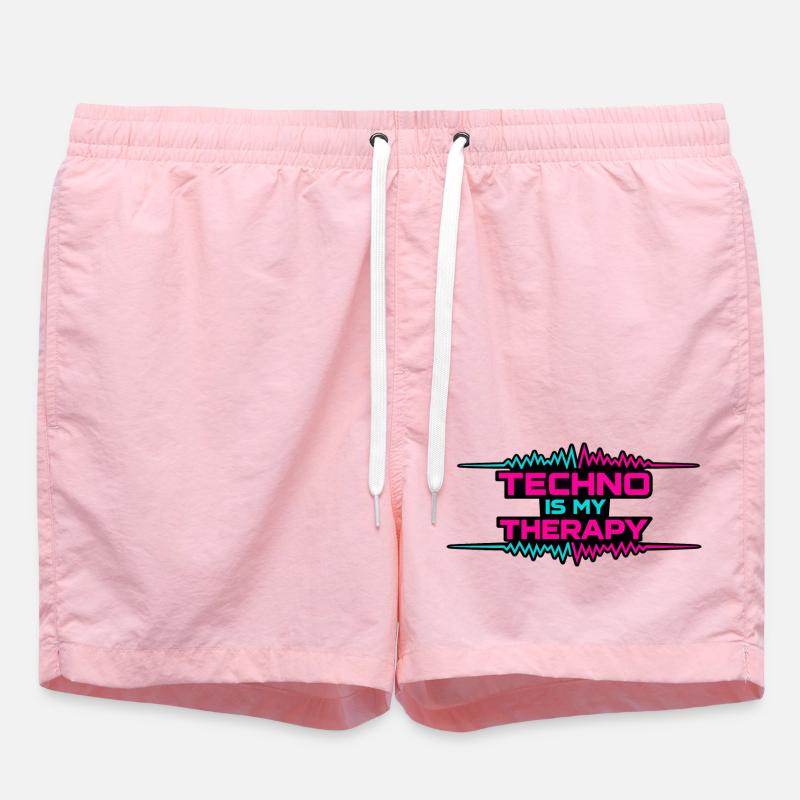 Techno Therapy Neon Pulse - Badeshorts - Pink