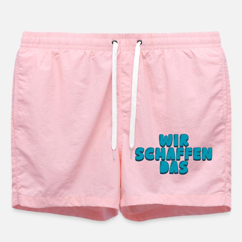 We can do it - Swim Trunks - pink