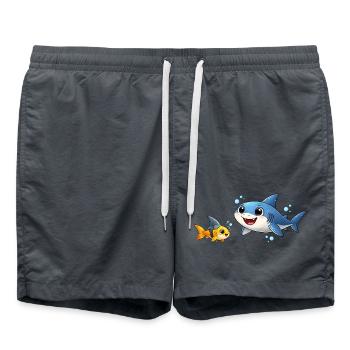 Baby Hai Freund Lustig Kinder Ozean Cartoon  - Swim Trunks -  - Front