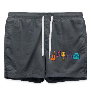 Musique Passion Ondes sonores Cadeau de design - Short de bain -  - Devant