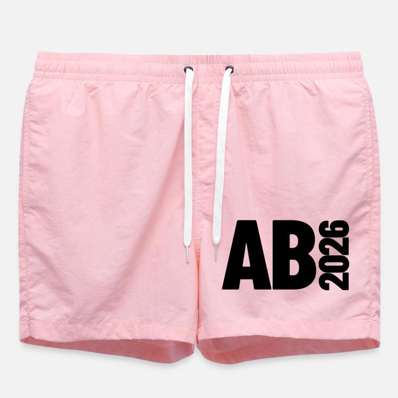 Abi 2026 - Abitur - Don | Conception minimale - Short de bain - rose