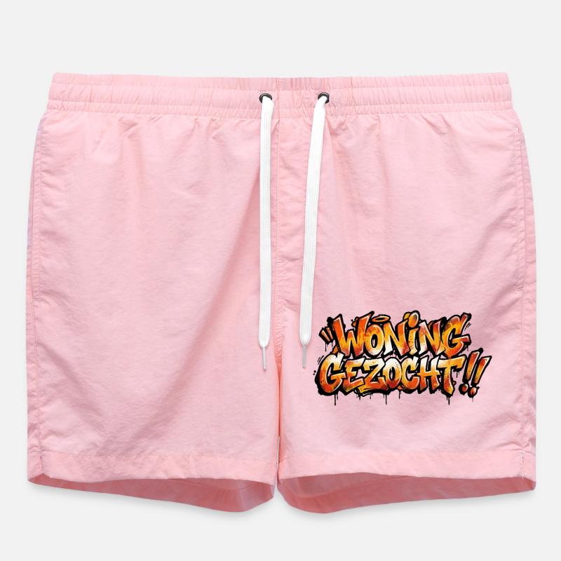 Texte de graffiti recherché propriété - Short de bain - rose