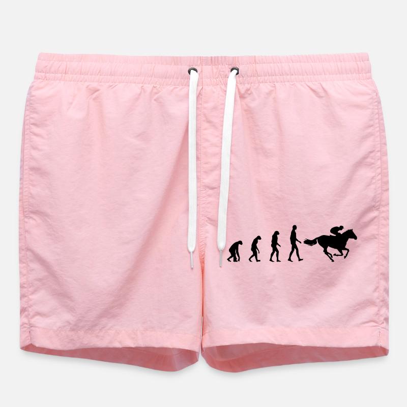 Evolution from man to pro rider - Swim Trunks - pink