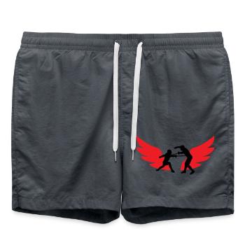 Geflügelter Fechter: Die Geschwindigkeit von Schwert und Eisen - Badeshorts -  - Vorne