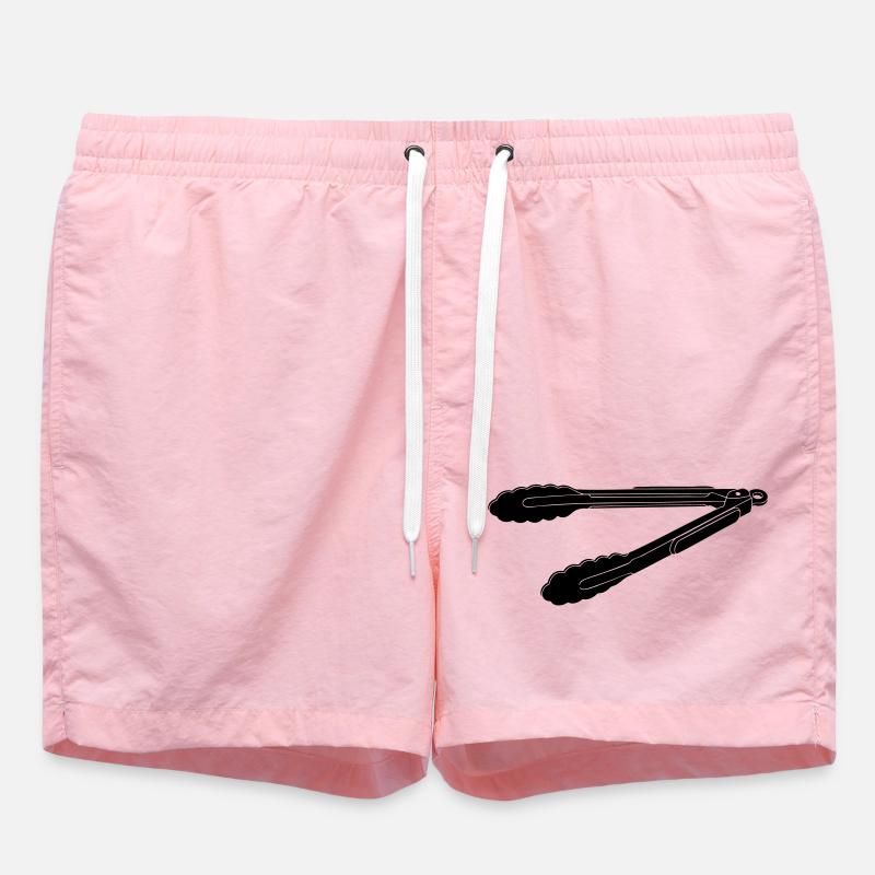 Silhouette des pinces barbecue - Short de bain - rose