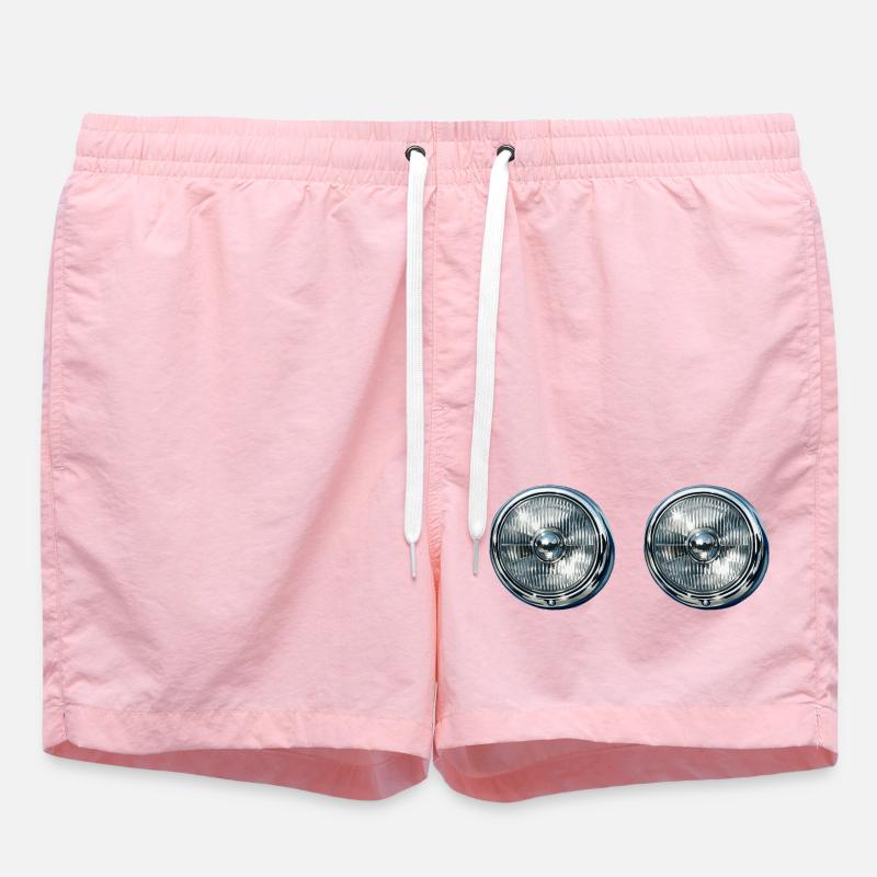 Double Headlight Reflections - Swim Trunks - pink