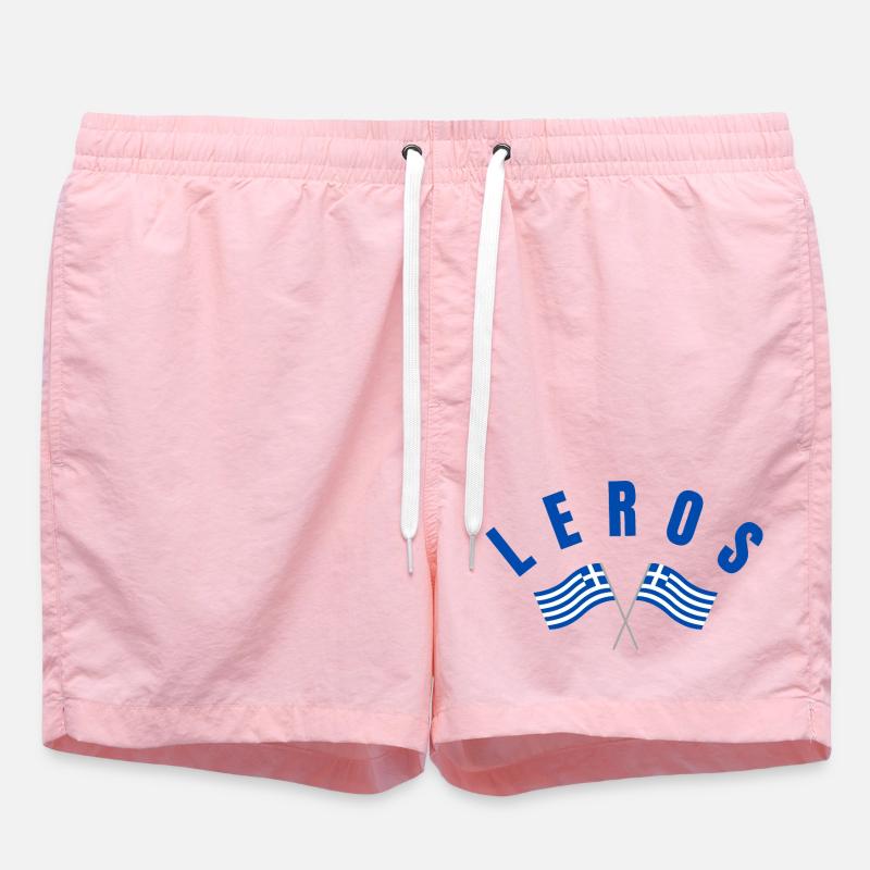 Drapeaux grecs de Leros - Short de bain - rose