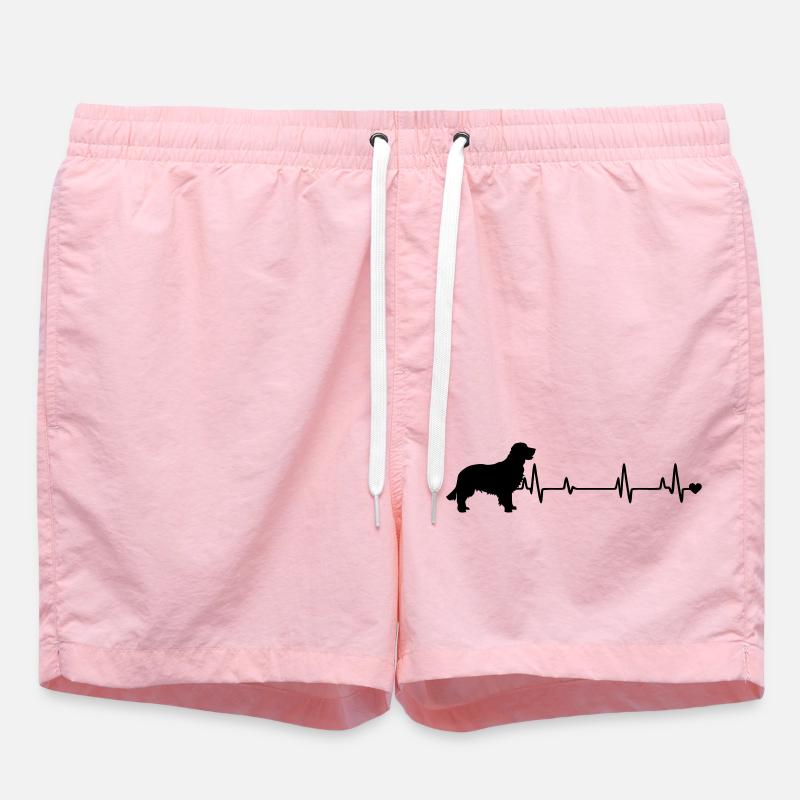 Chien - Short de bain - rose
