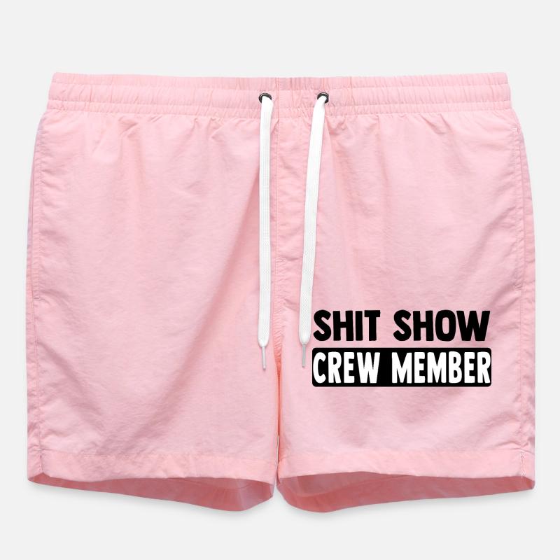 Besætningsmedlemsbogstaver - Badeshorts - pink