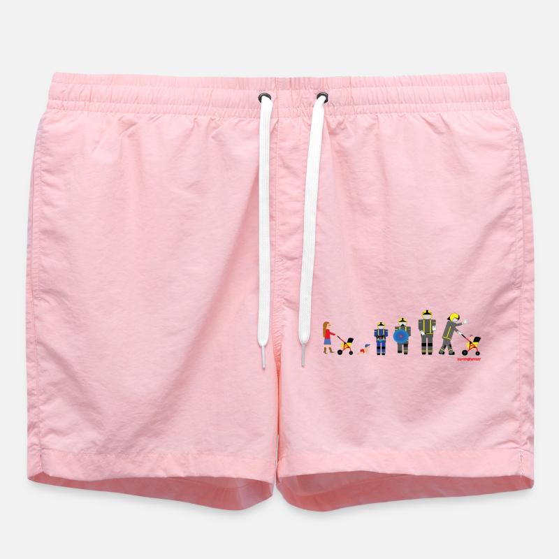 De la poussette au pompier - Short de bain - rose