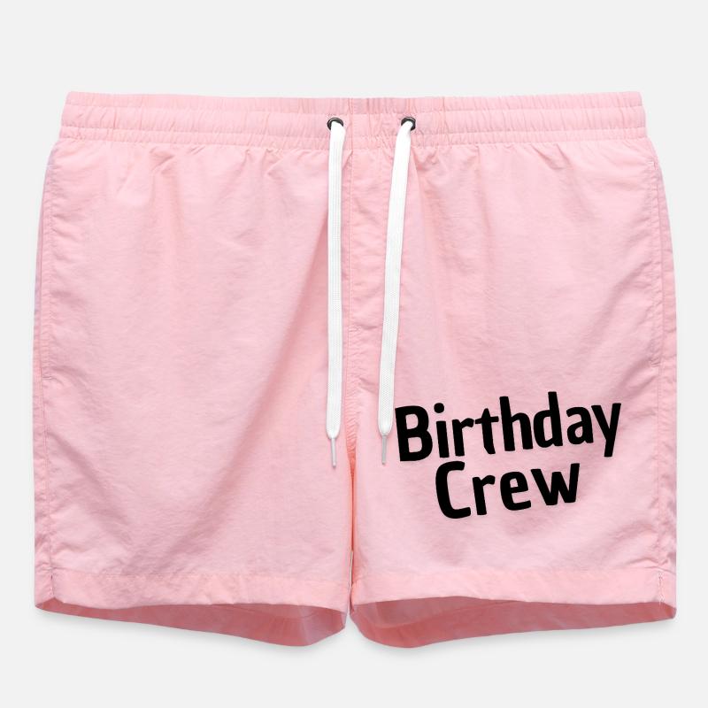 Équipe d’anniversaire - Short de bain - rose