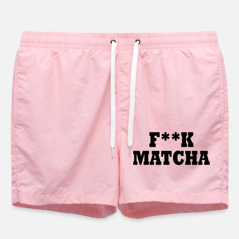 Merde au matcha - Short de bain - rose