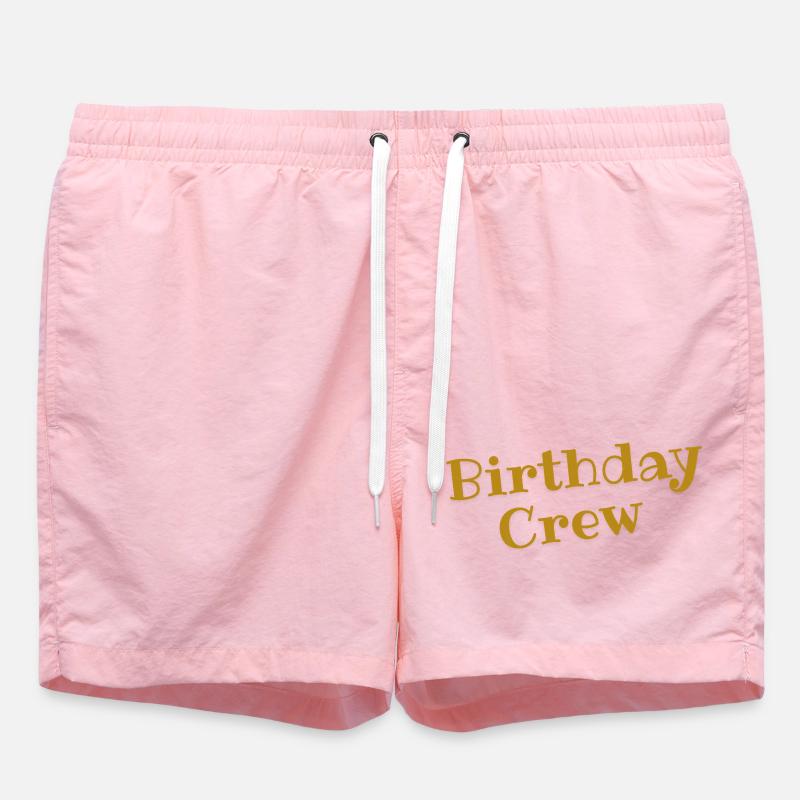 Équipe d’anniversaire - Short de bain - rose