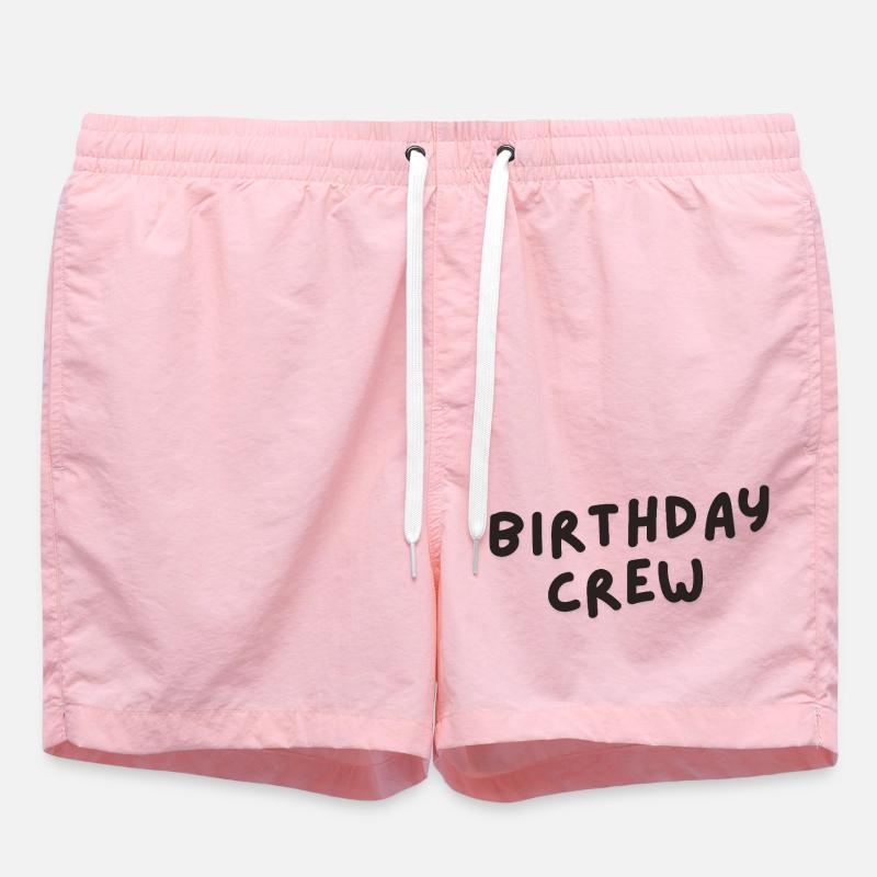 Équipe d’anniversaire - Short de bain - rose