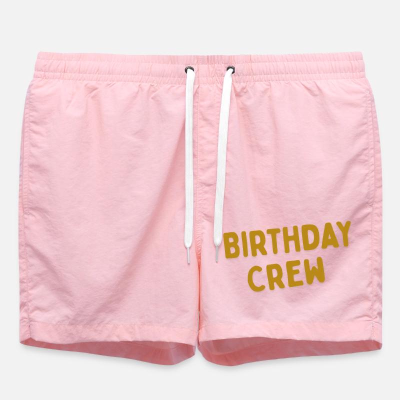 Équipe d’anniversaire - Short de bain - rose