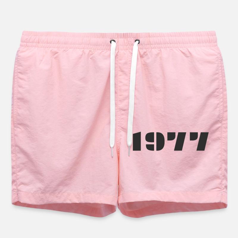 1977 - Short de bain - rose