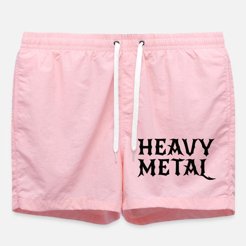 Logo Heavy Metal Gothic - Short de bain - rose