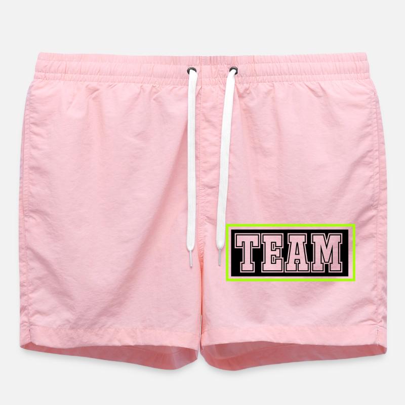 team- - Badeshorts - Pink