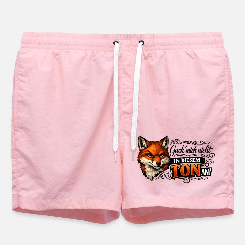 Fuchs freches Statement - Badeshorts - Pink