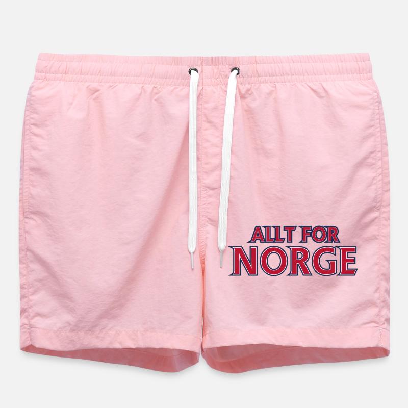 Emblème rétro de la Norvège - Short de bain - rose