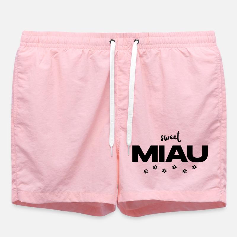 MIAOU – La déclaration du chat mignon - Short de bain - rose
