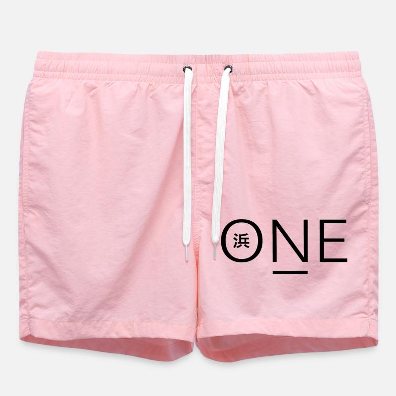 ONE logo - Short de bain - rose