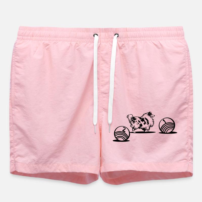 Collie à poil long Driftball Sport (teintur) - Short de bain - rose