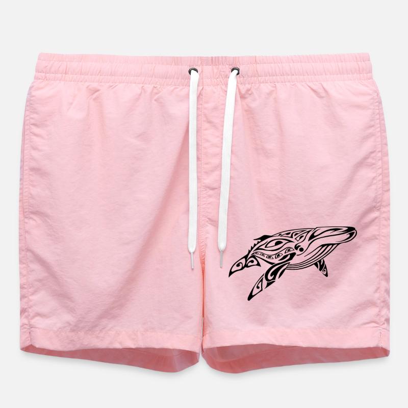 Baleine_1 - Swim Trunks - pink