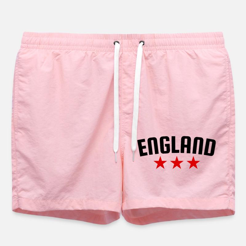 Angleterre Trois Étoiles Design - Short de bain - rose