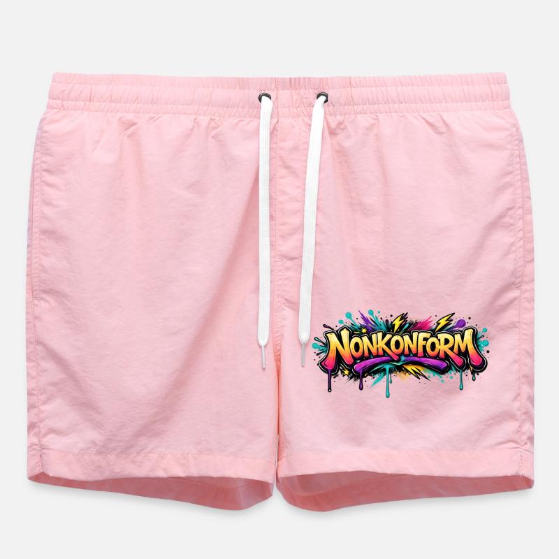 Nonkonform Graffiti  - Badeshorts - Pink