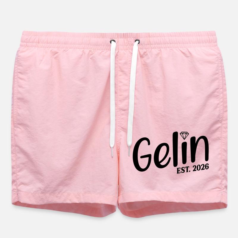 Mariage turc 2026 Gelin - Short de bain - rose