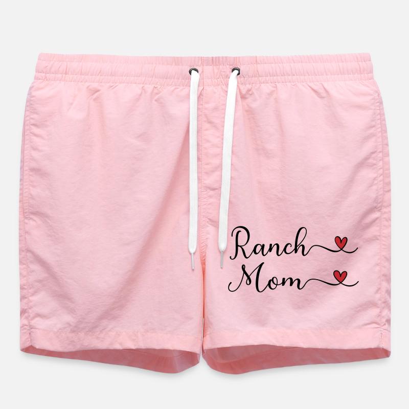 Ranch Mom - Swim Trunks - pink