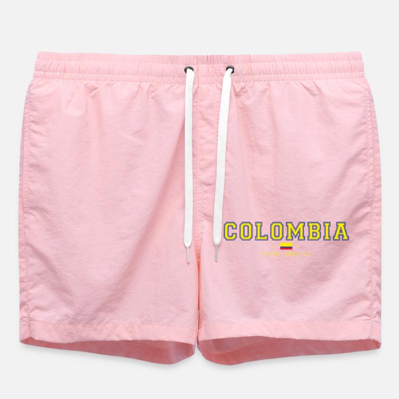 Look drapeau de style Columbia College - Short de bain - rose
