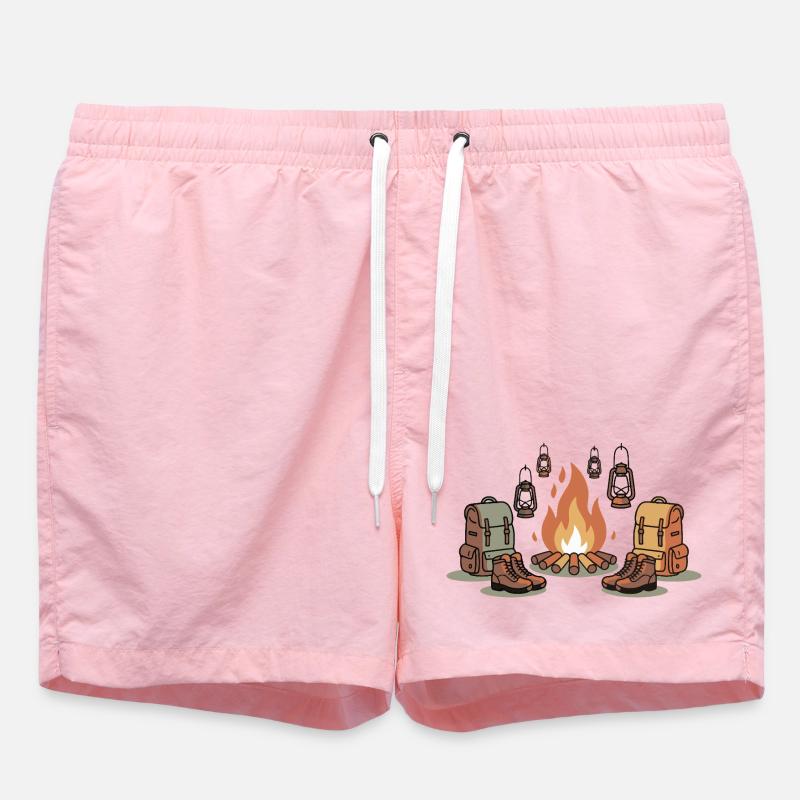Campfire Night Gear - Swim Trunks - pink