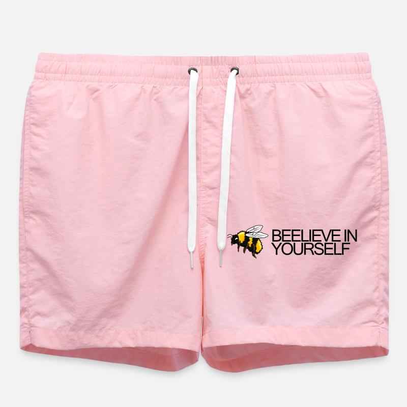 Bumblebee - Beelieve in yourself - Swim Trunks - pink