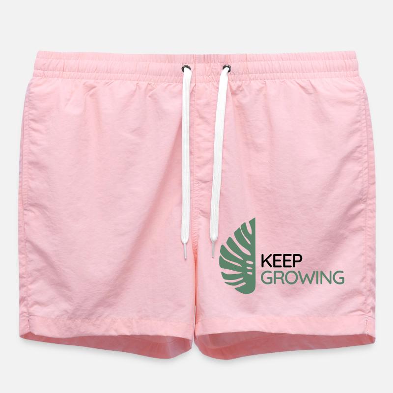 Monstera – Weiter wachsen - Badeshorts - Pink
