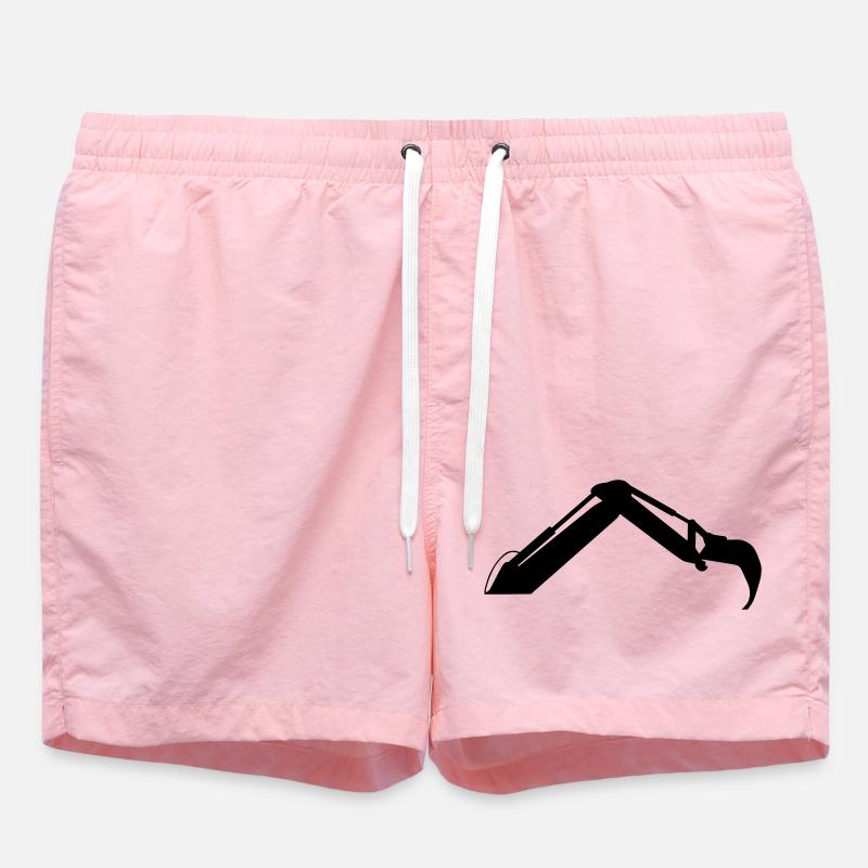 Excavator Arm – Digging Power - Swim Trunks - pink