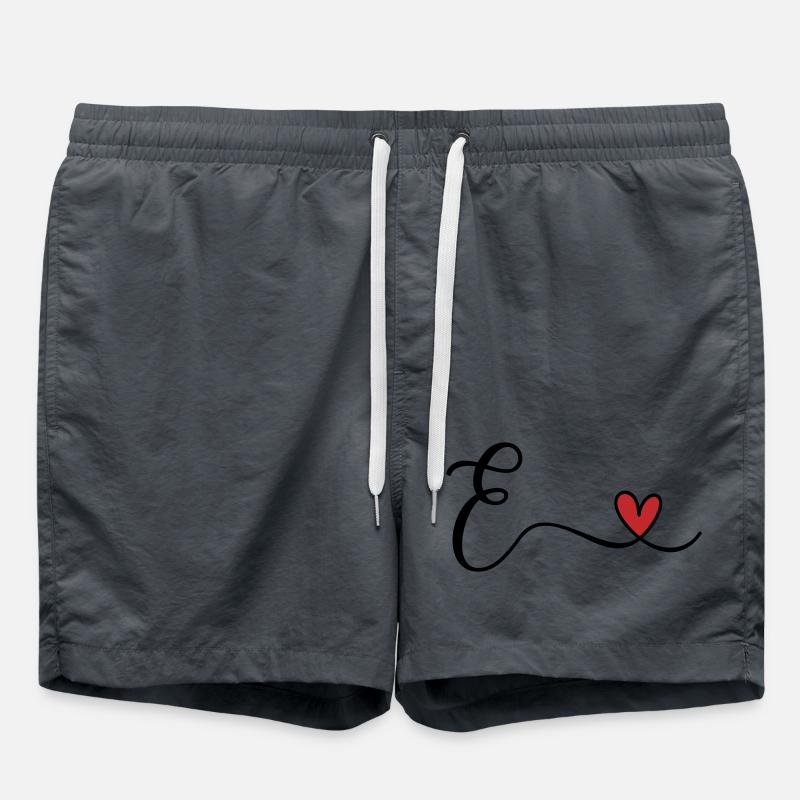 Letter E Monogram - Swim Trunks - undefined