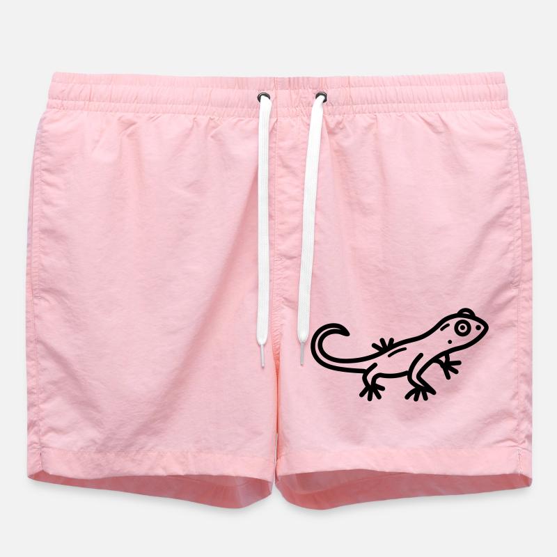 lézard - Short de bain - rose