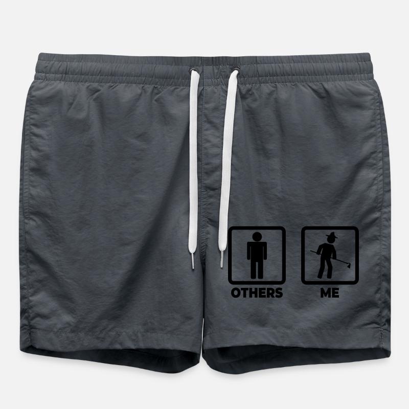 Bauer stick figures - Swim Trunks - undefined