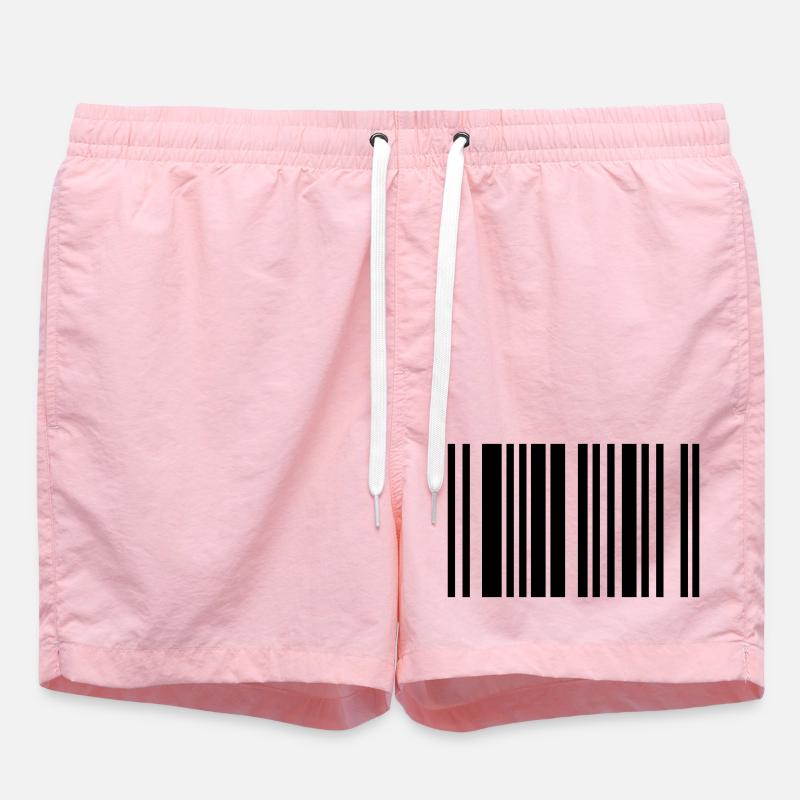 barcode - Swim Trunks - pink