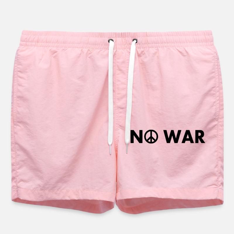 No war - Short de bain - rose