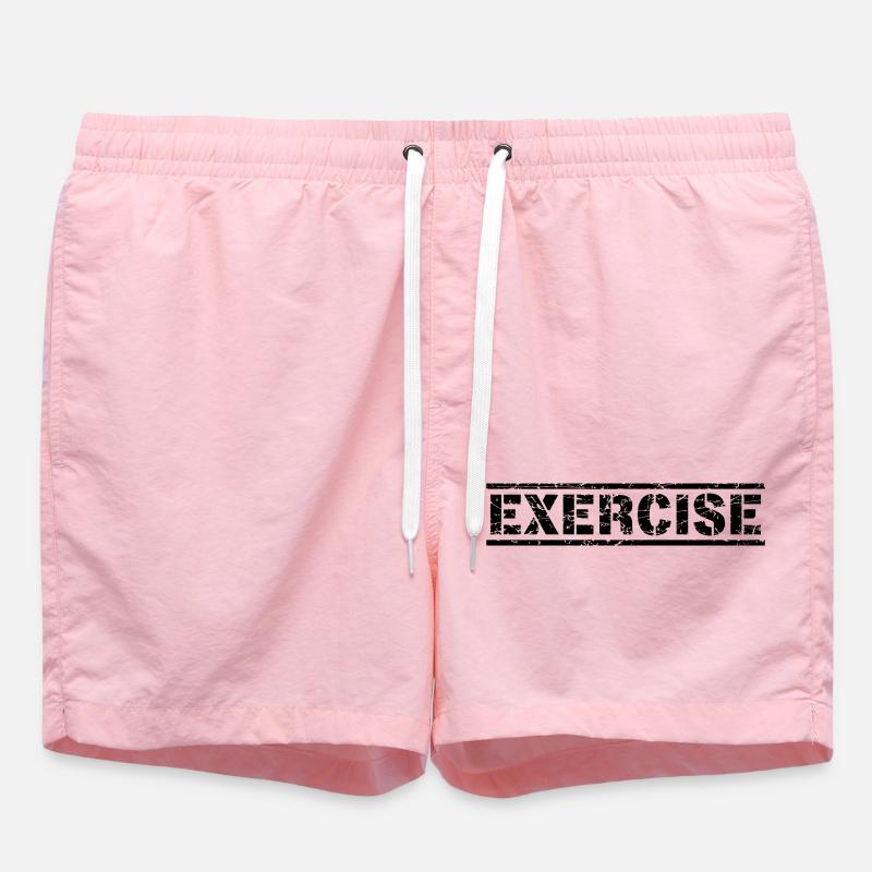 Exercise - Swim Trunks - pink