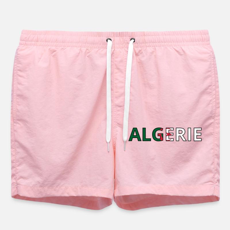 Drapeau Algérie - Short de bain - rose