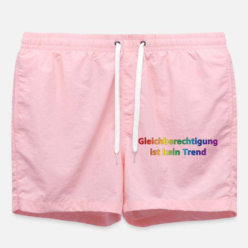 Equality is not a trend rainbow - Swim Trunks - pink