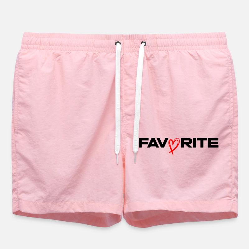 Ligne Cœur à la main libre - Short de bain - rose