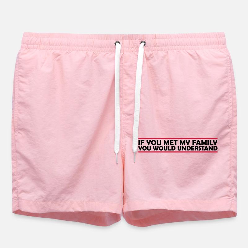 vous comprendriez citation - Short de bain - rose