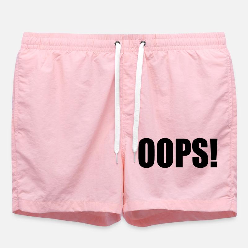 Oops - Swim Trunks - pink