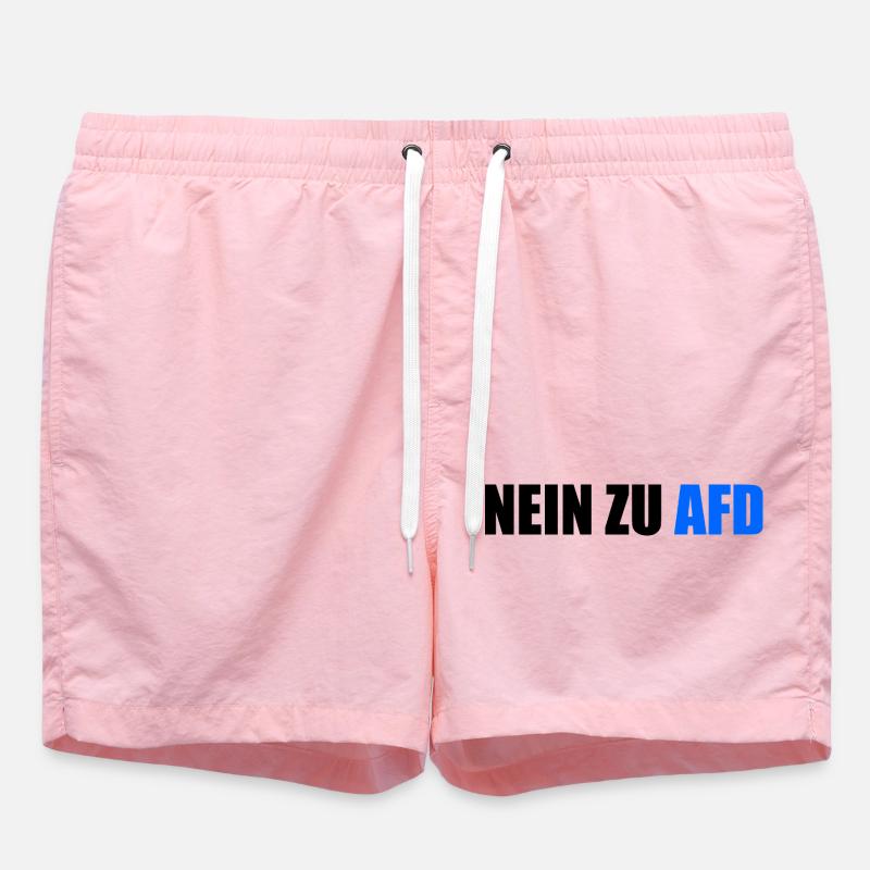 Nein zu afd - Badeshorts - Pink